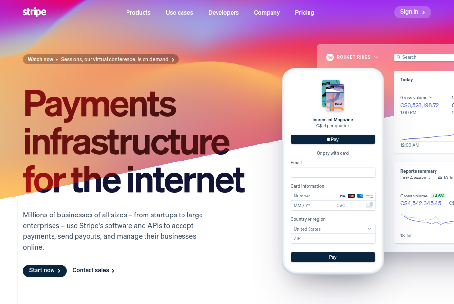 Stripe Website